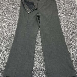 Semantiks Trouser Pants Women 16 Gray Wide Leg Plaid Pockets 38x33